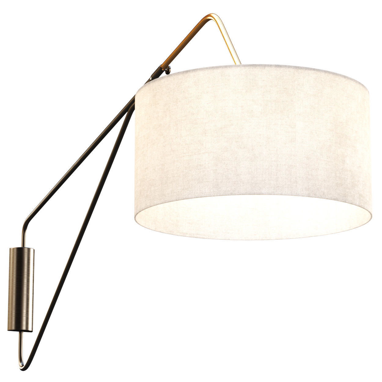 Overarching Mid-Century Sconce or Cresto wall light 3D model_1