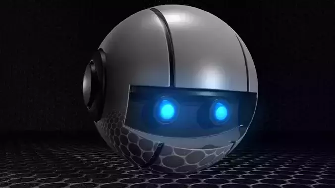 AI Artificial Intelligence Robot Low-poly 3D model