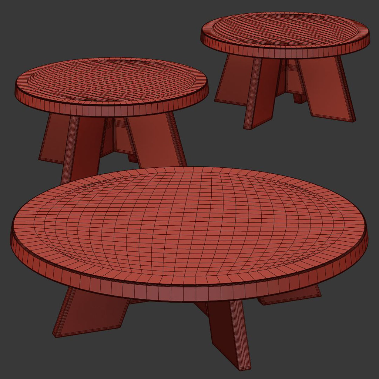 ITSKE round coffee table by Piet Boon  3D model_3