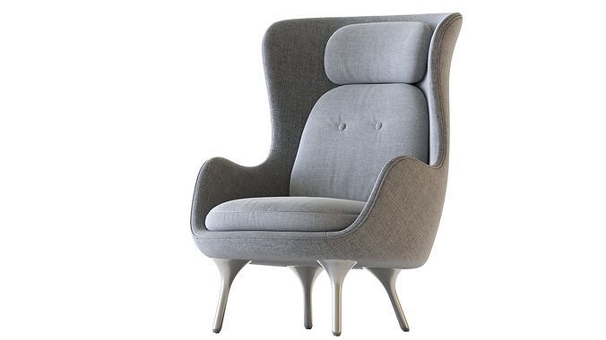 Ro Easy Chair 3D model 5