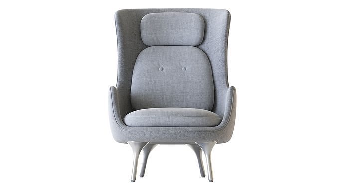 Ro Easy Chair 3D model 7