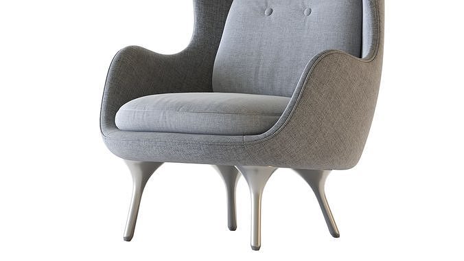 Ro Easy Chair 3D model 2