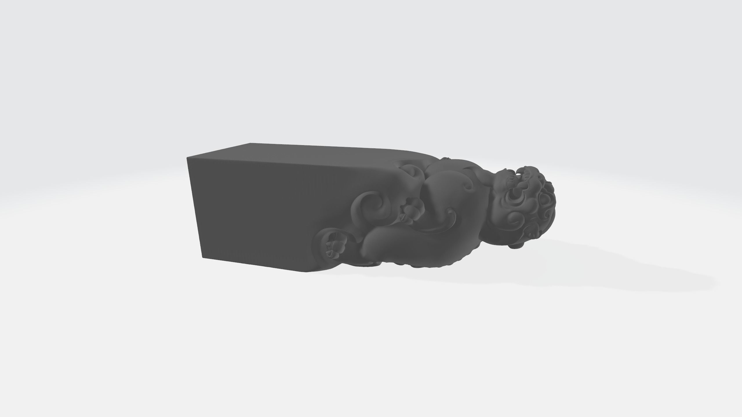 New Lucky Pixiu Handle 3D Model 3D print model_19
