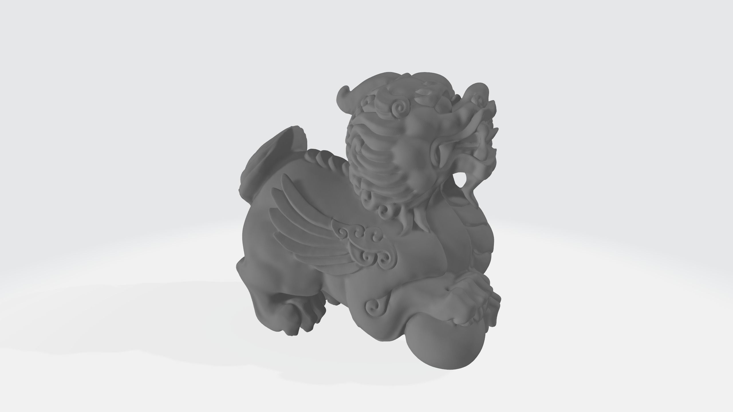 New Lucky Pixiu Handle 3D Model 3D print model_9