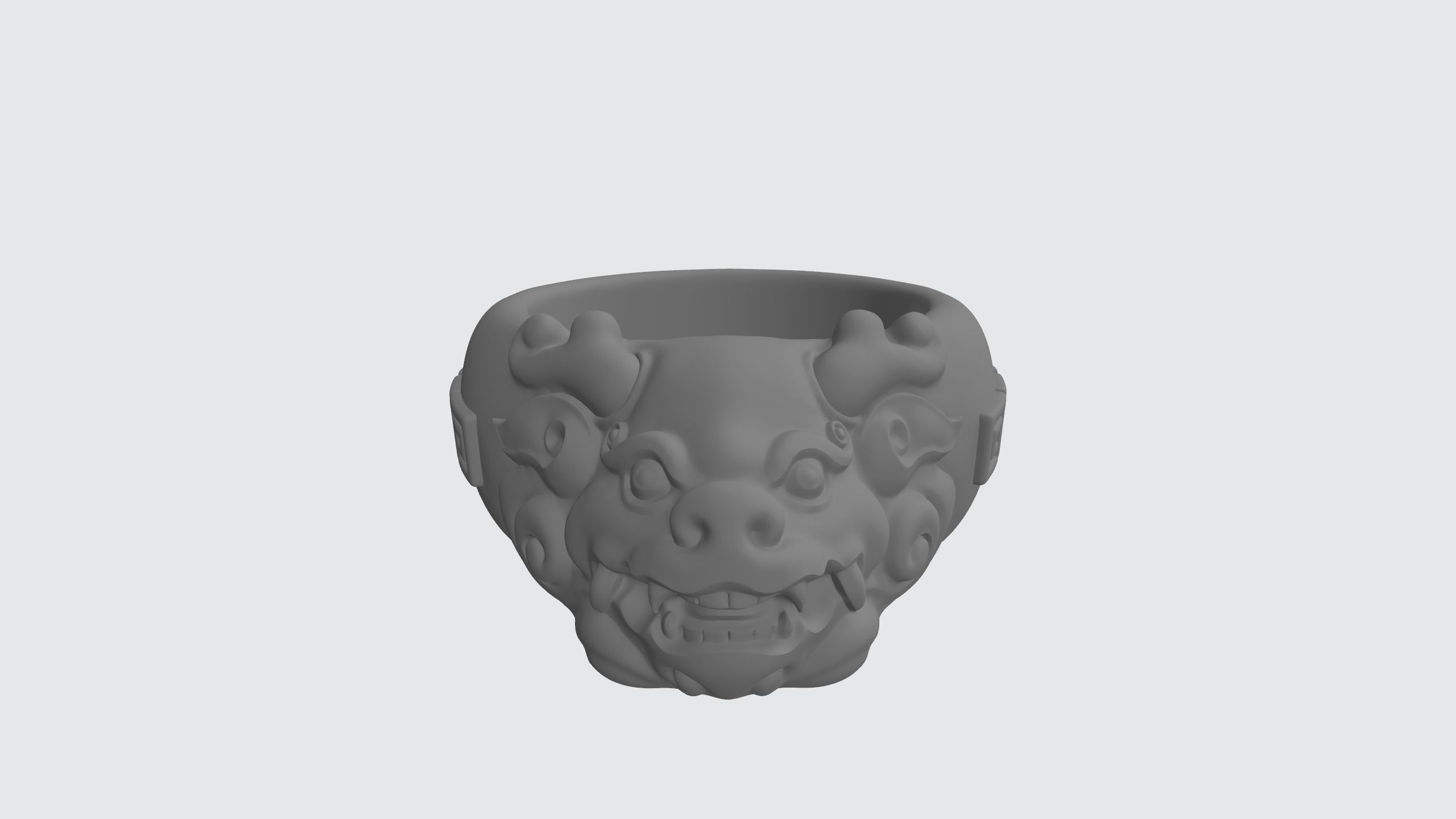 New Lucky Pixiu Handle 3D Model 3D print model_12