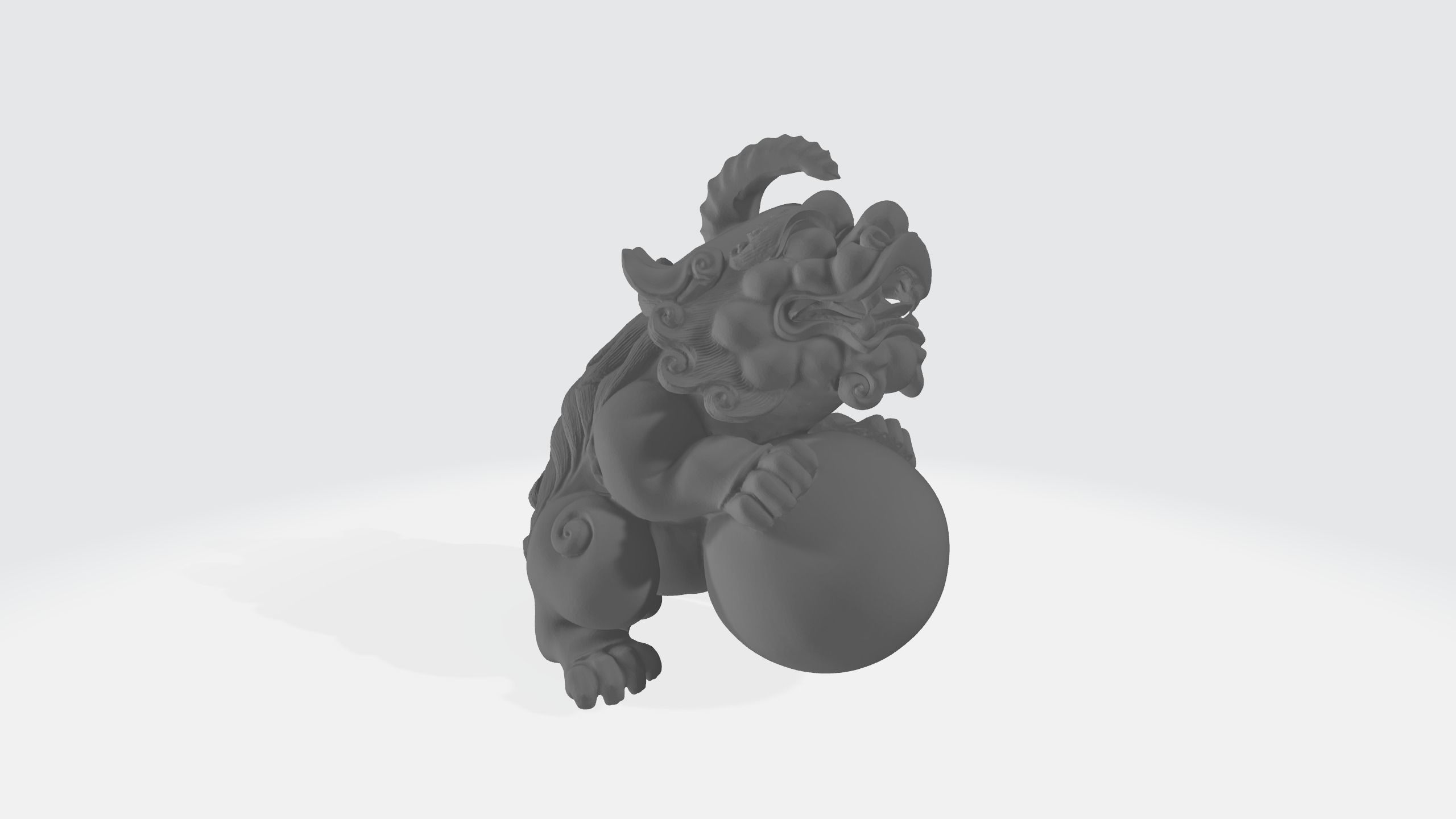 New Lucky Pixiu Handle 3D Model 3D print model_18