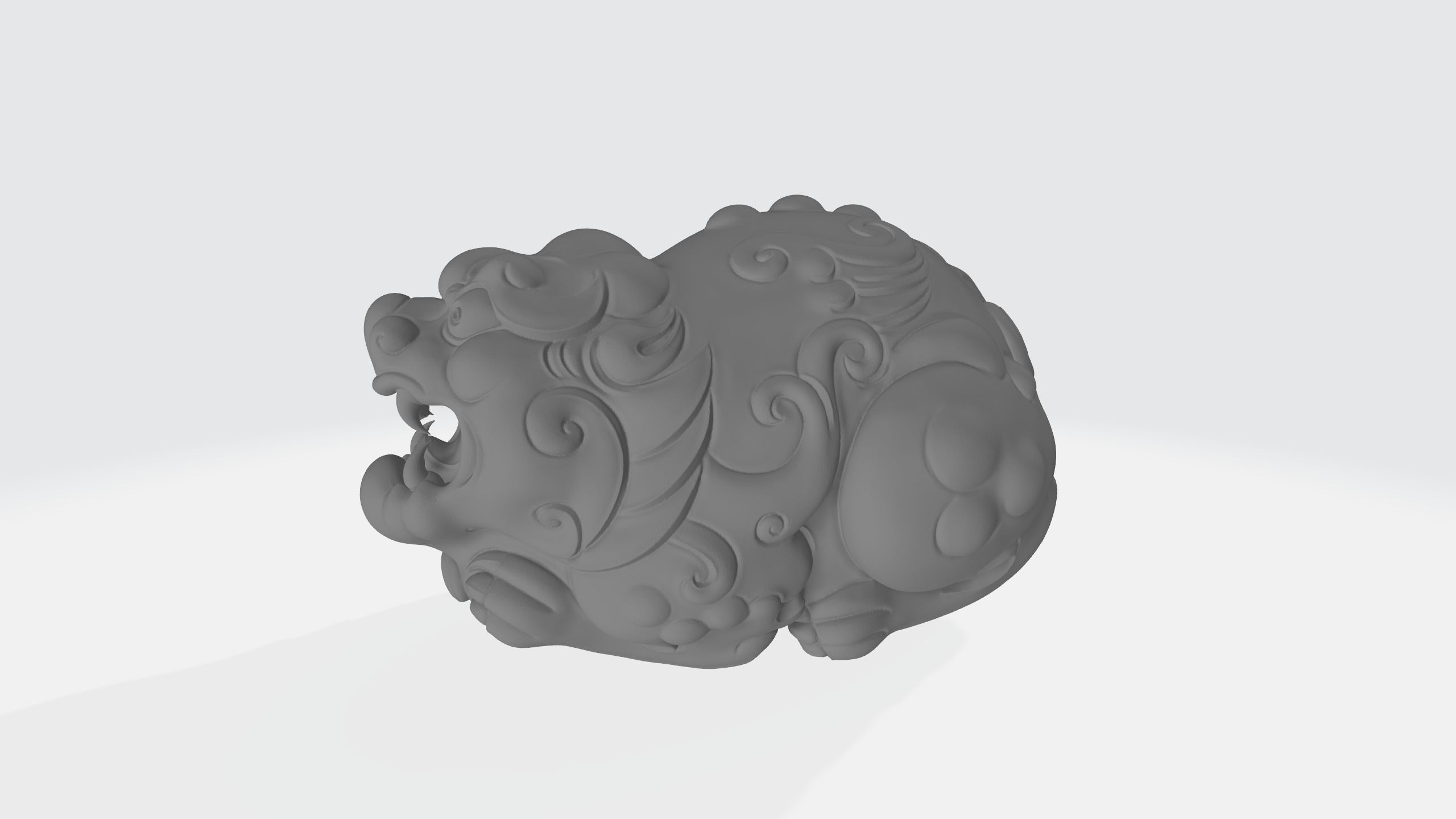 New Lucky Pixiu Handle 3D Model 3D print model_8