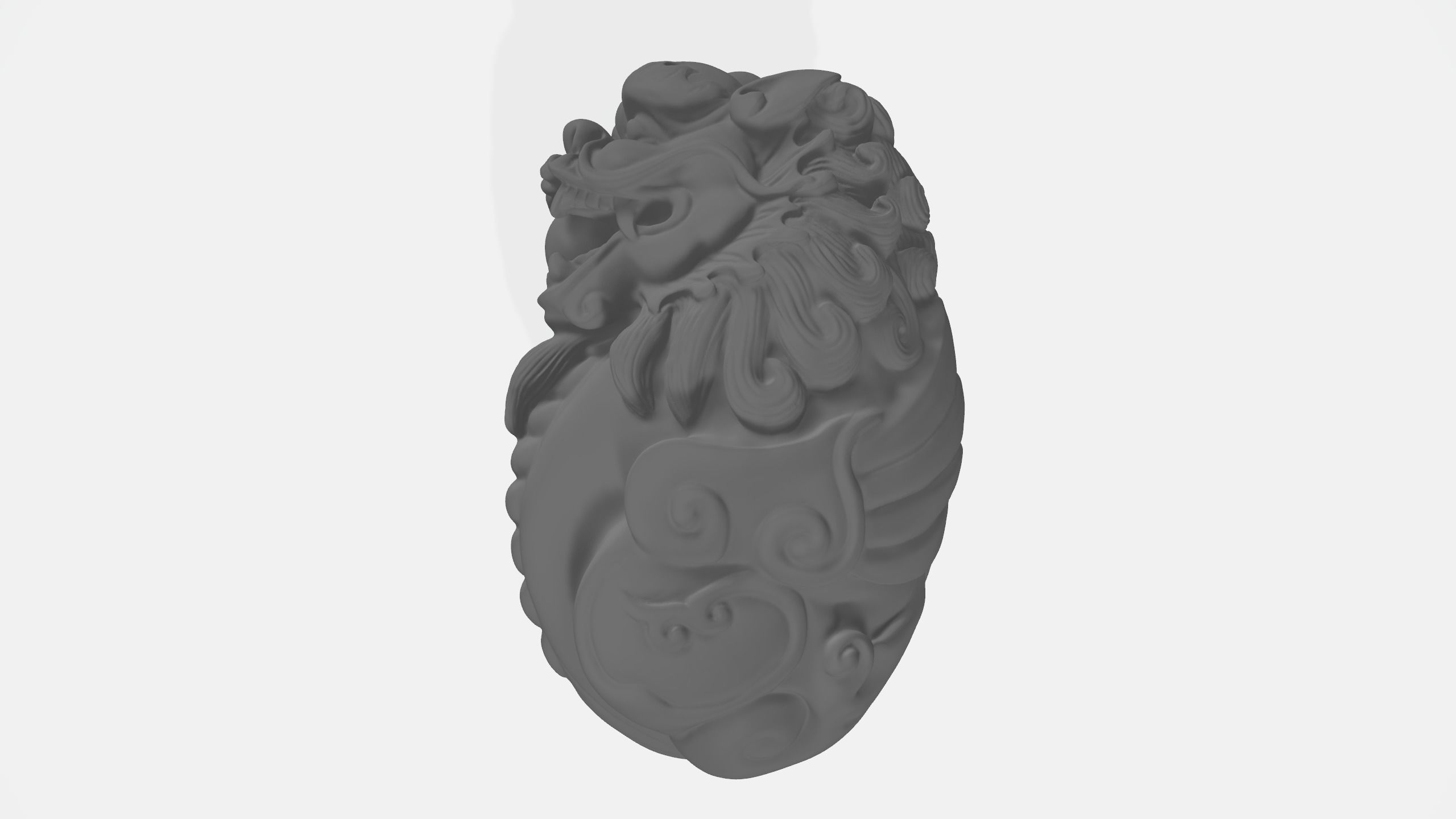 New Lucky Pixiu Handle 3D Model 3D print model_7