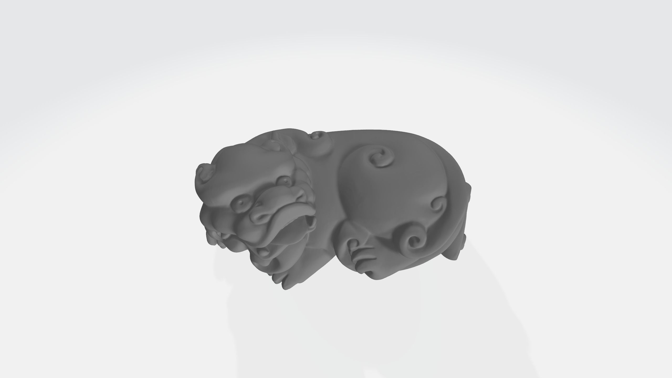 New Lucky Pixiu Handle 3D Model 3D print model_3