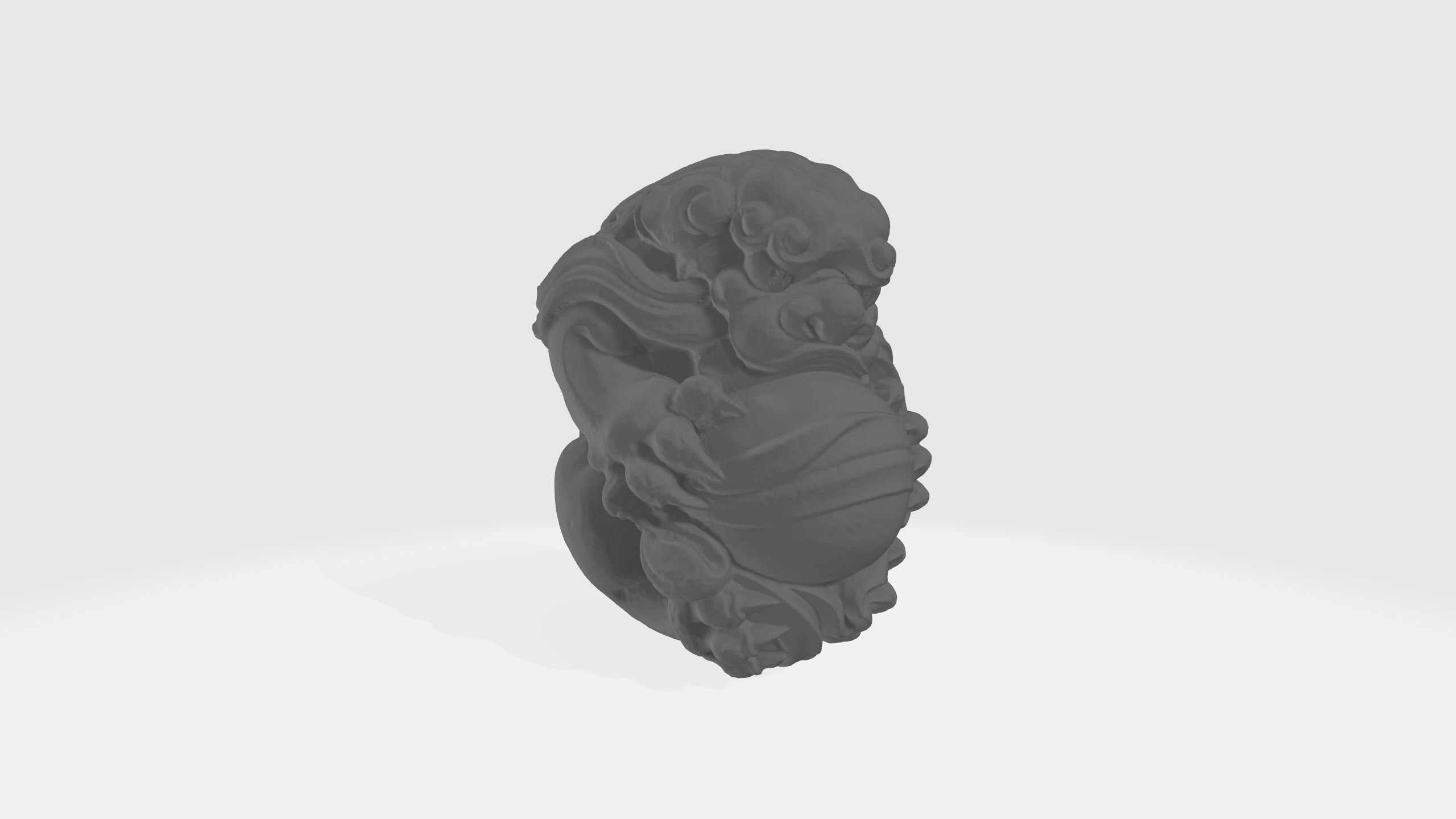 New Lucky Pixiu Handle 3D Model 3D print model_16