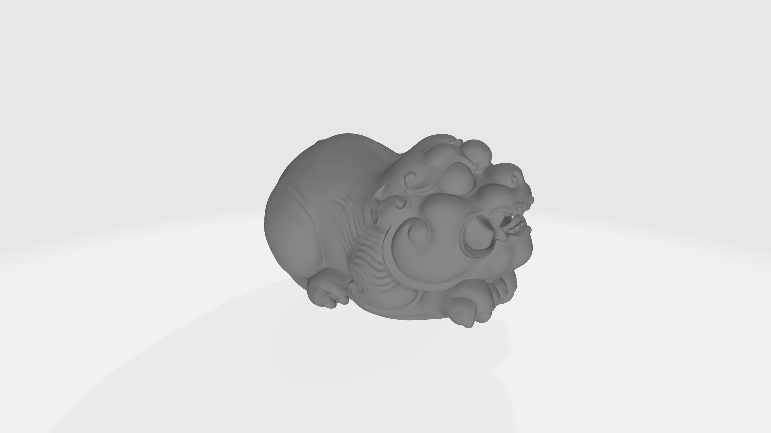 New Lucky Pixiu Handle 3D Model 3D print model_10