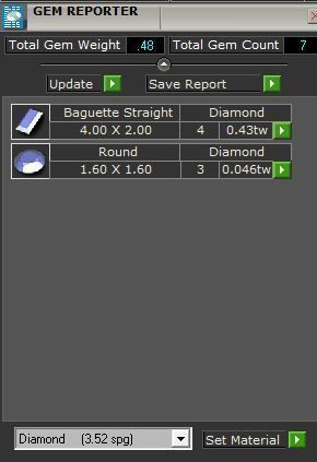 4-Stone Blue round ring 2725 3D print model 3D print model_8