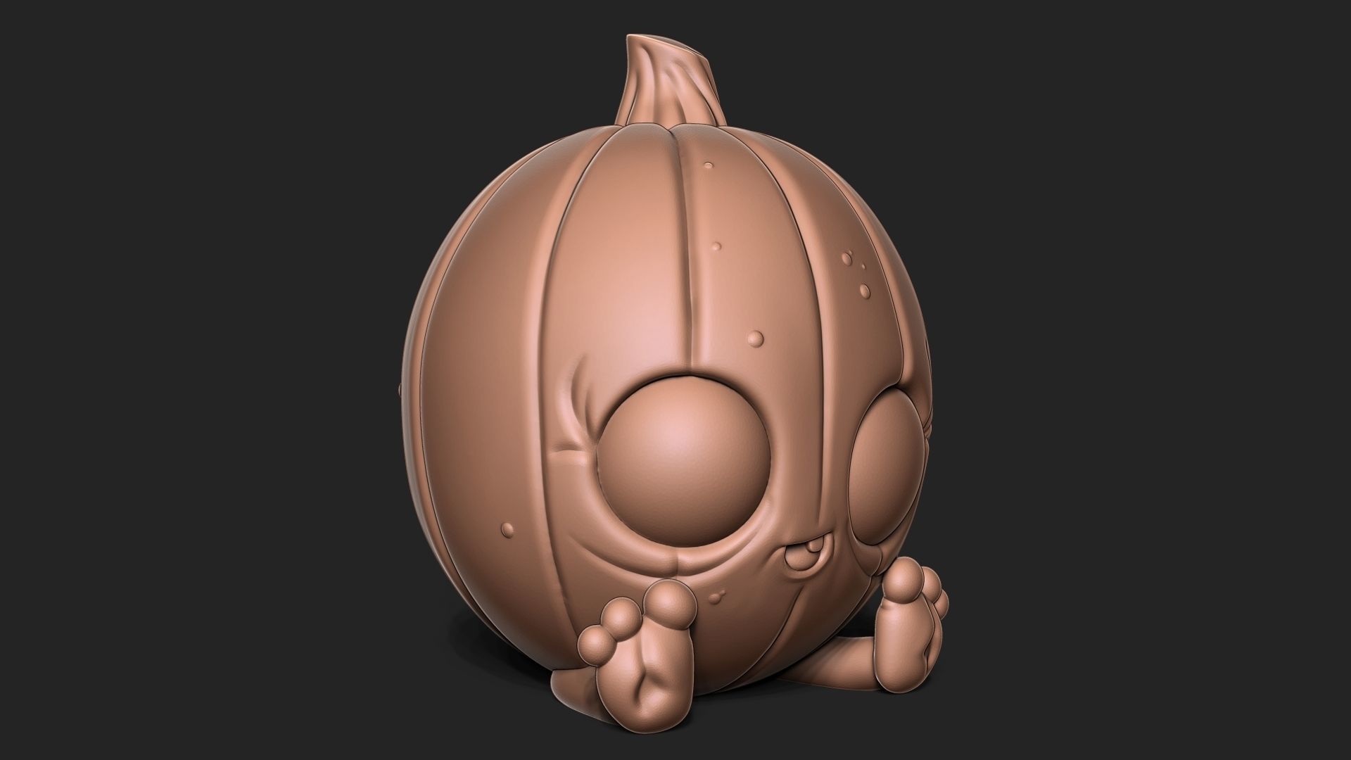 Halloween Pumpkin 3D print model_2