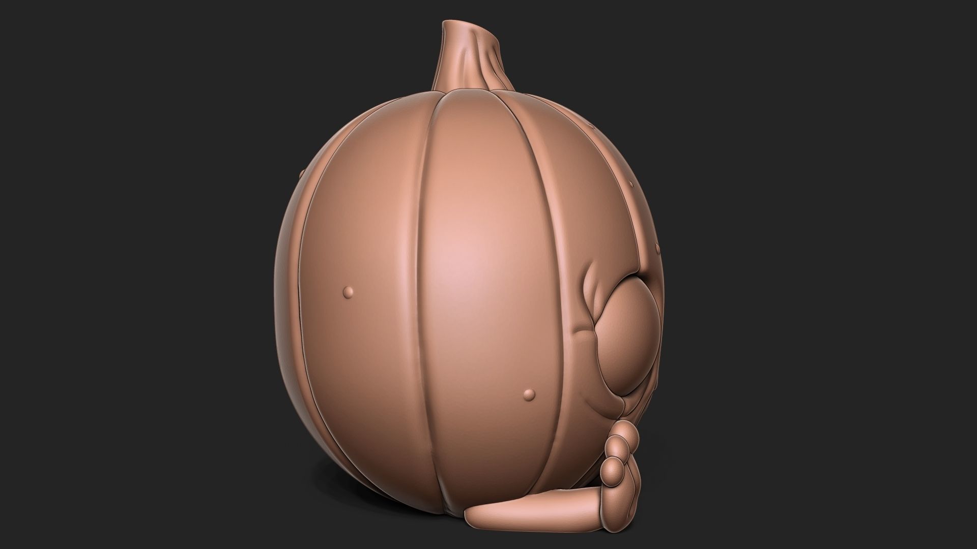 Halloween Pumpkin 3D print model_4