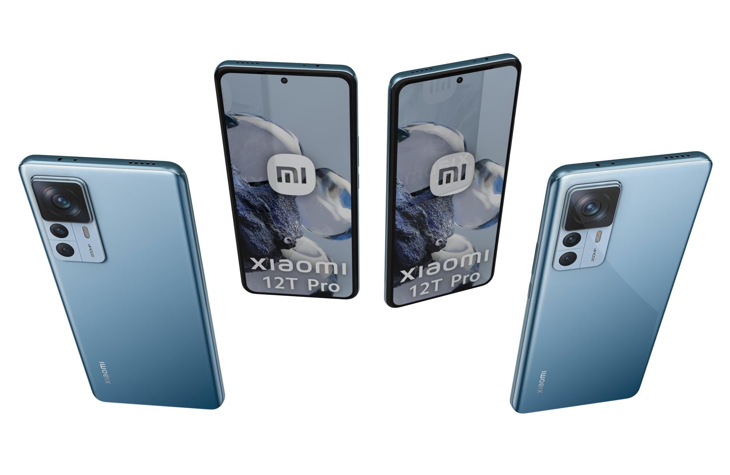 Xiaomi 12T Pro All Colors Low-poly 3D model_13