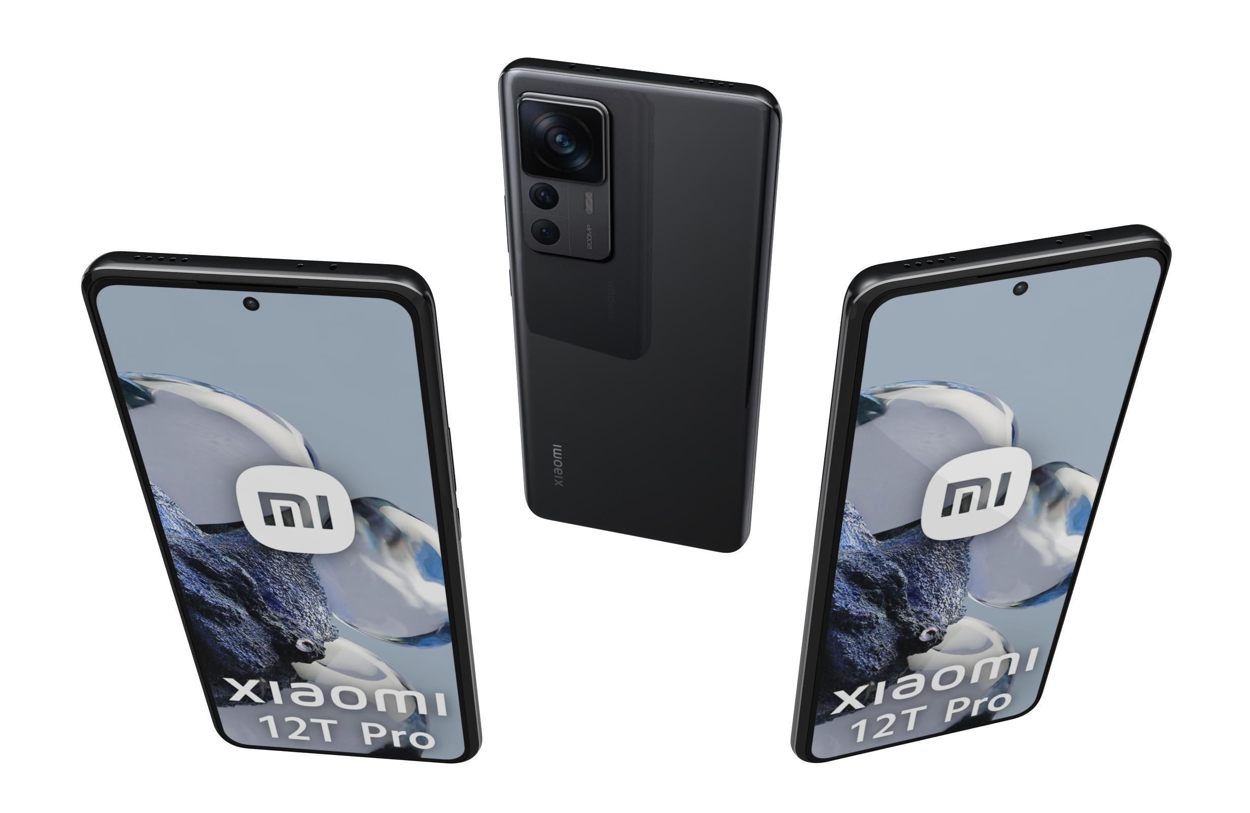 Xiaomi 12T Pro All Colors Low-poly 3D model_6