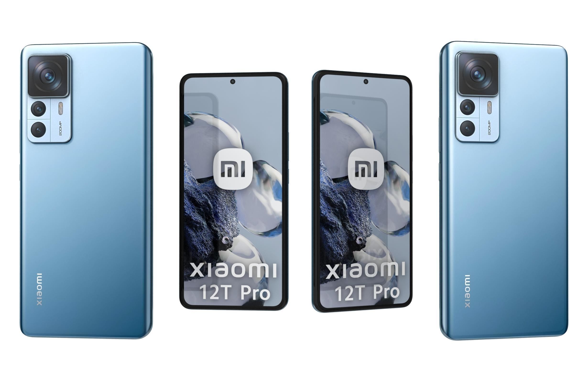 Xiaomi 12T Pro All Colors Low-poly 3D model_10