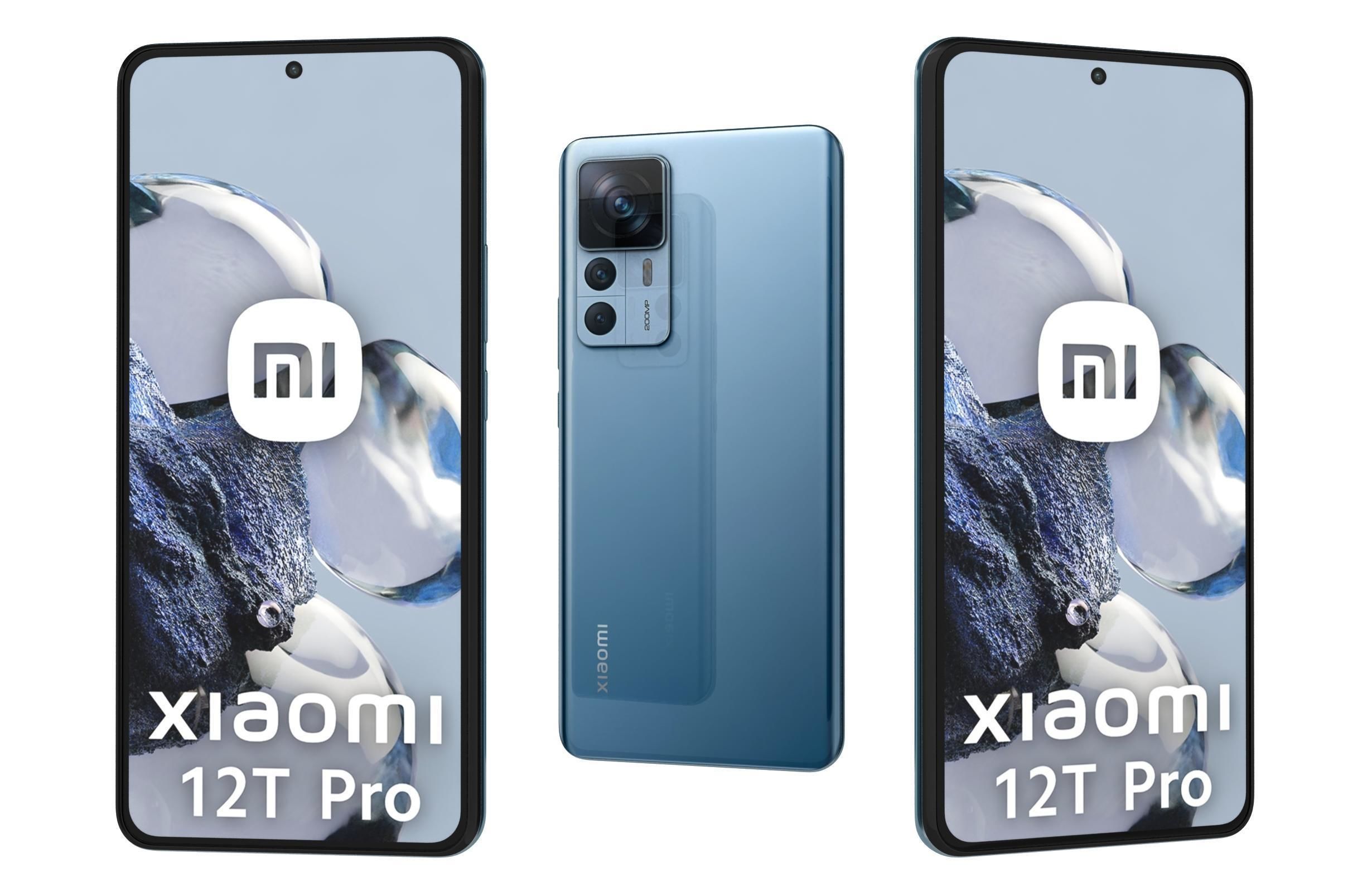 Xiaomi 12T Pro All Colors Low-poly 3D model_2