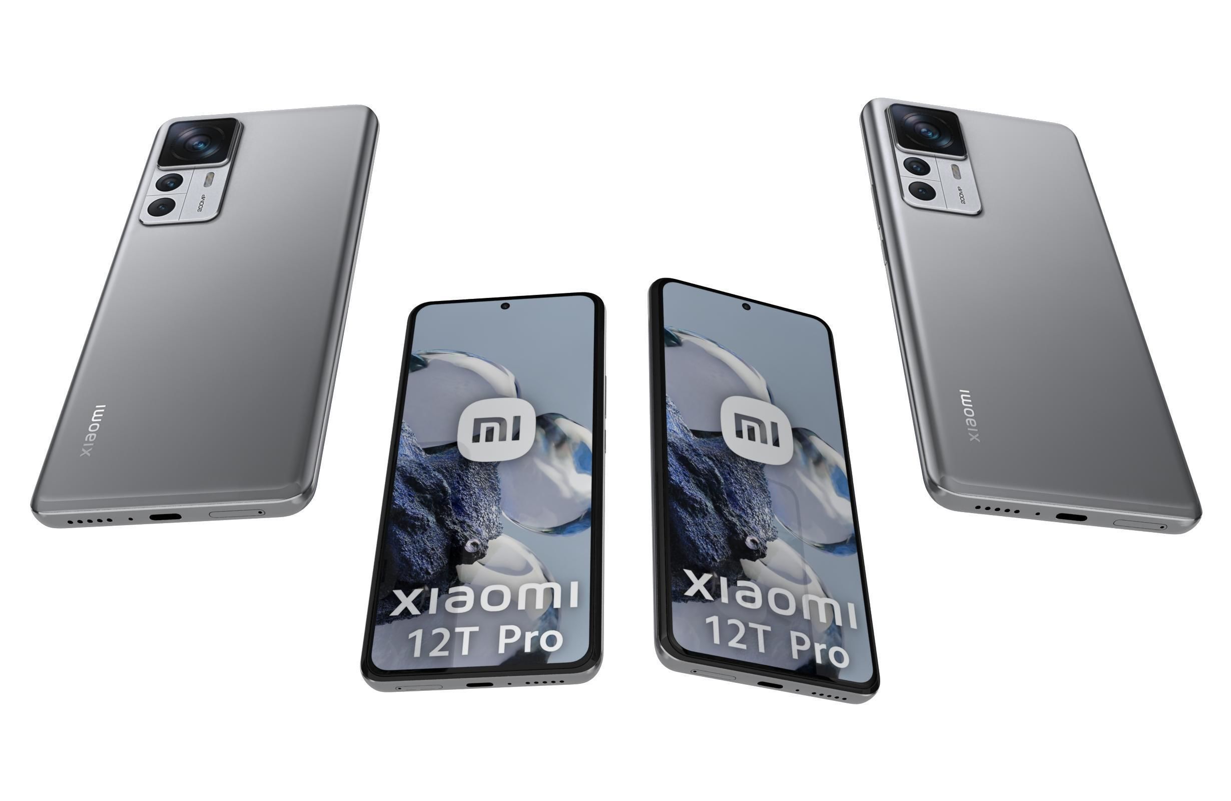 Xiaomi 12T Pro All Colors Low-poly 3D model_17
