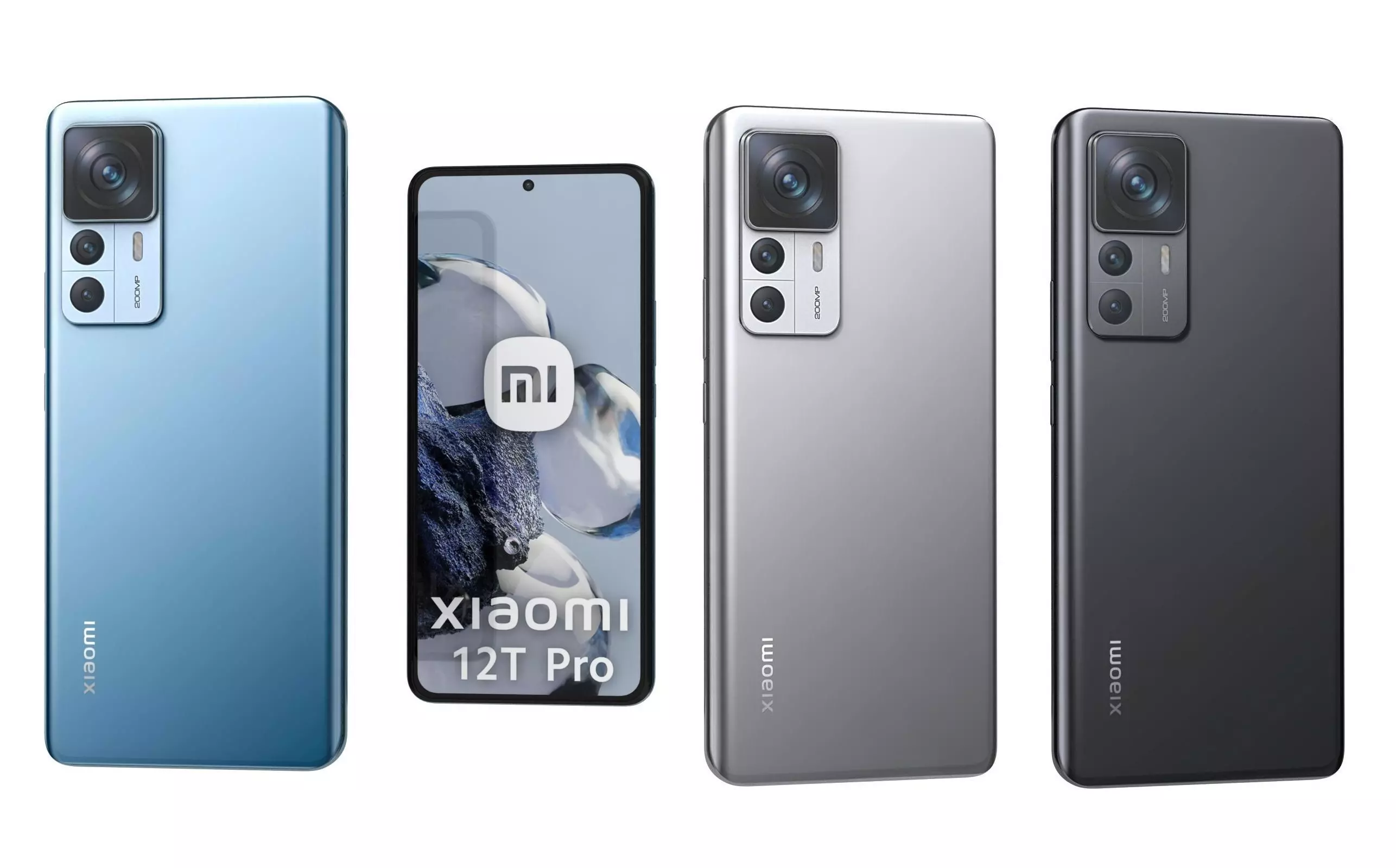 Xiaomi 12T Pro All Colors Low-poly 3D model_0