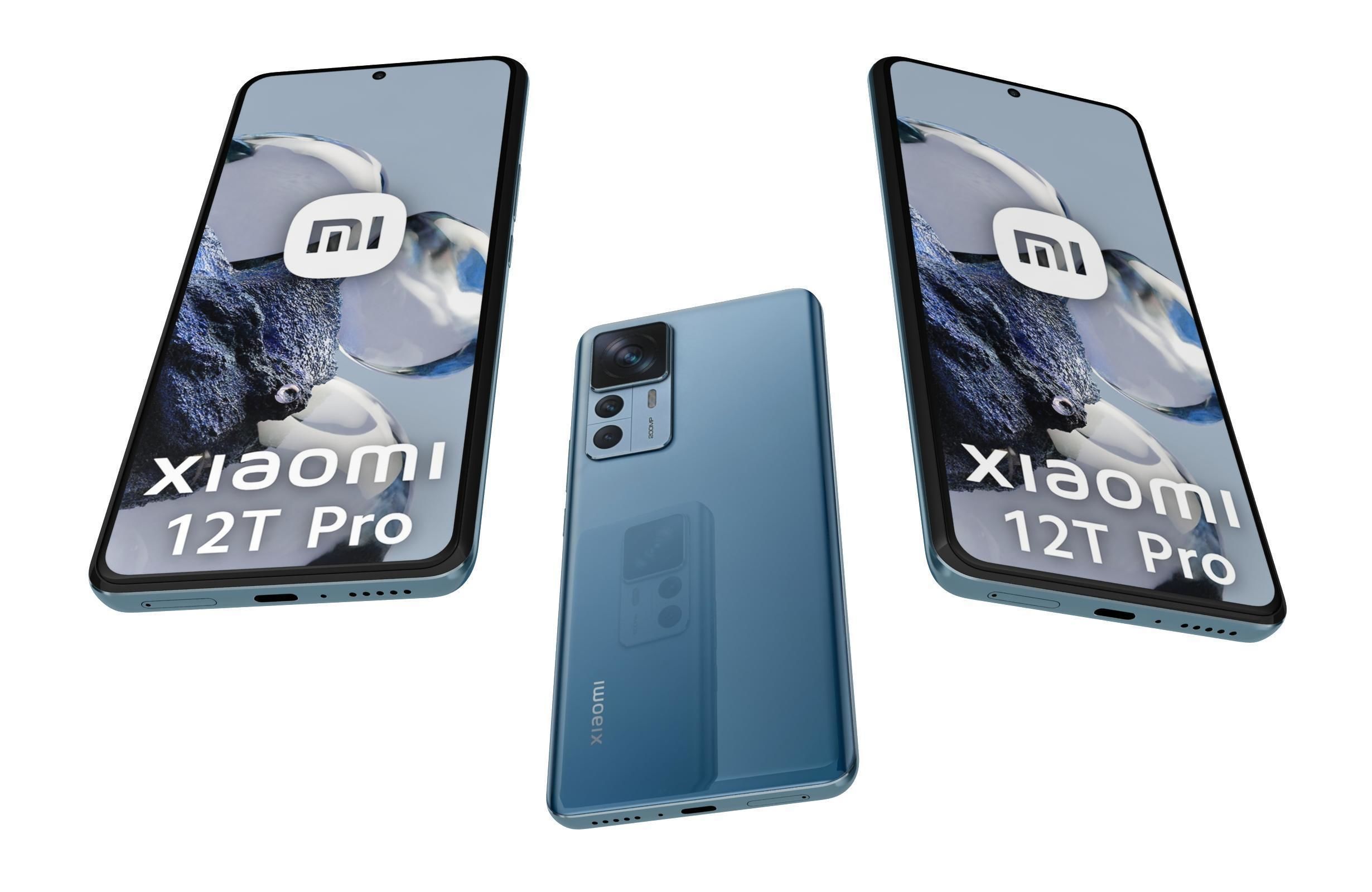 Xiaomi 12T Pro All Colors Low-poly 3D model_7