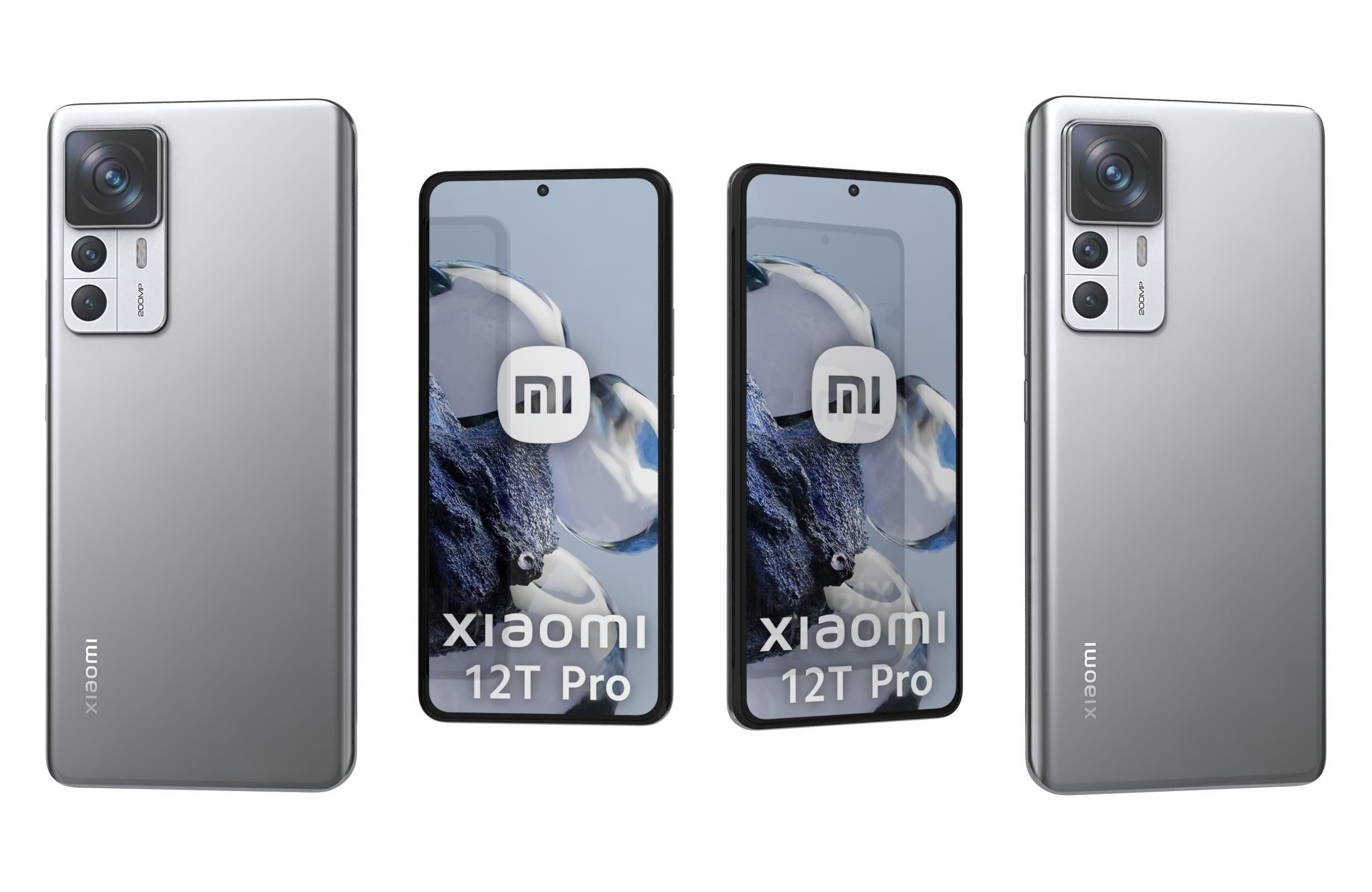 Xiaomi 12T Pro All Colors Low-poly 3D model_11