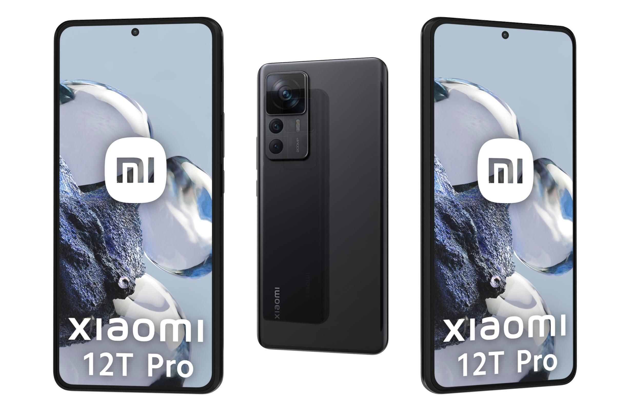 Xiaomi 12T Pro All Colors Low-poly 3D model_1