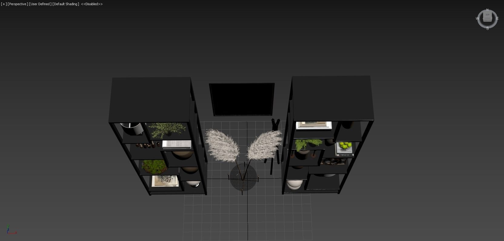 Decorativ Shelf 3D model_9