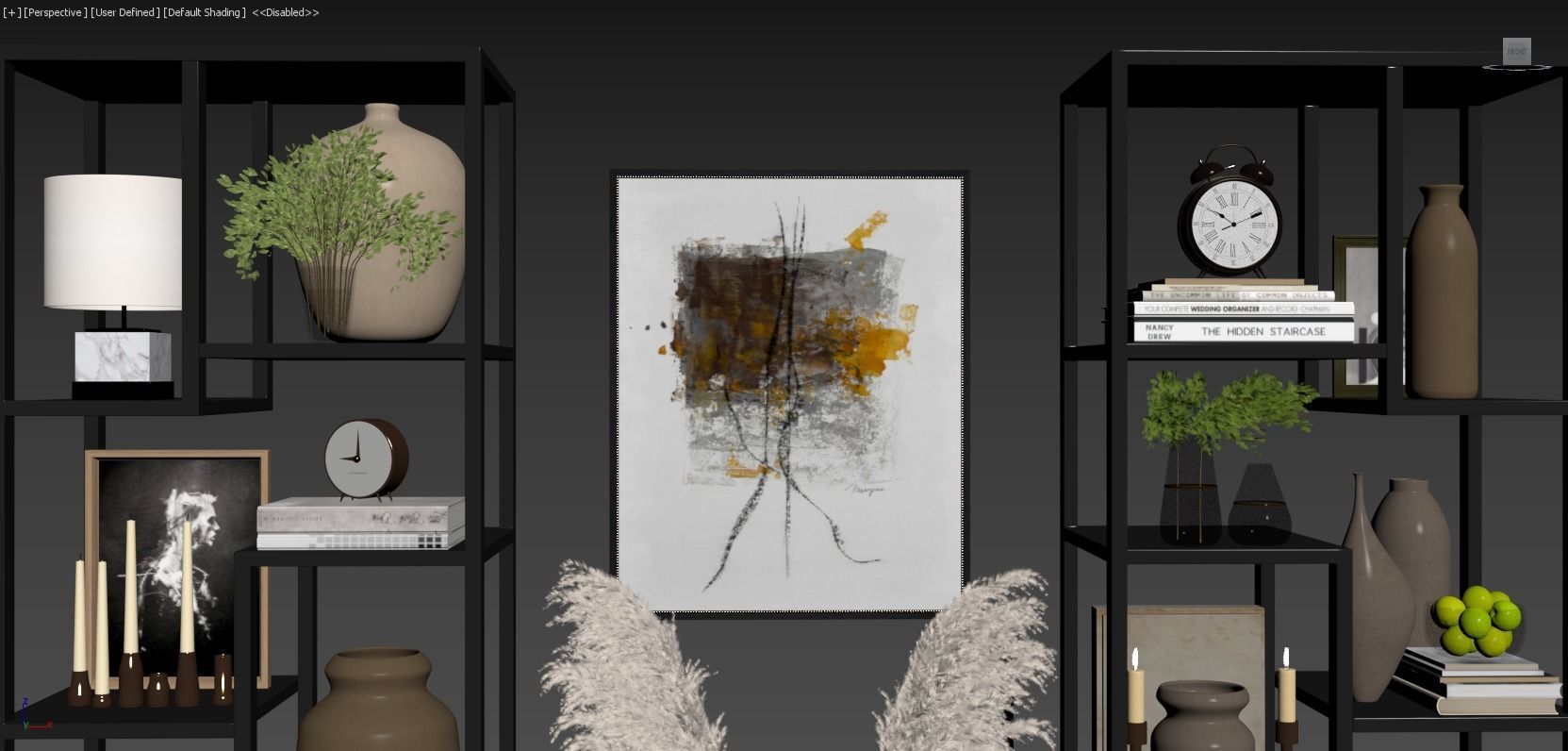 Decorativ Shelf 3D model_6