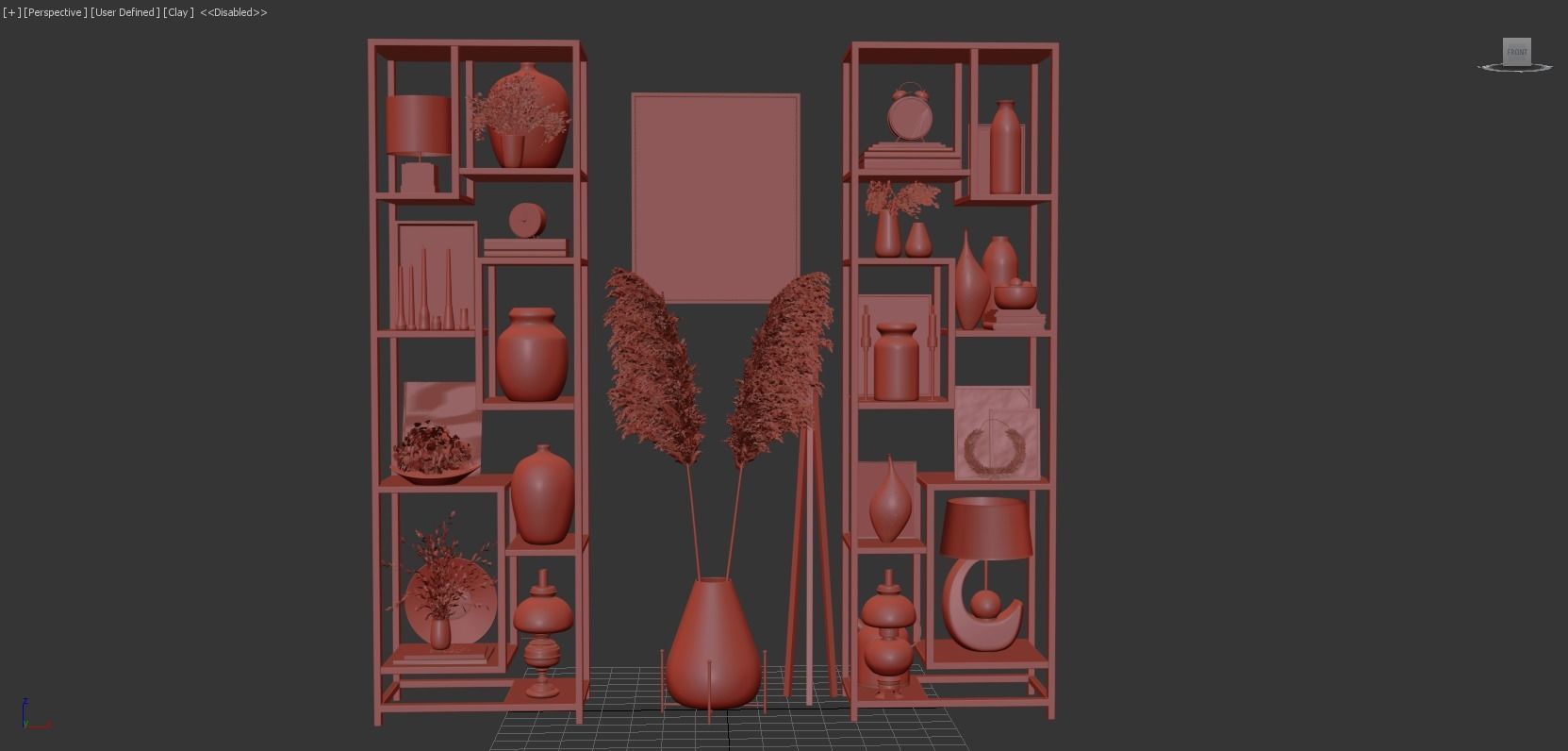 Decorativ Shelf 3D model_10