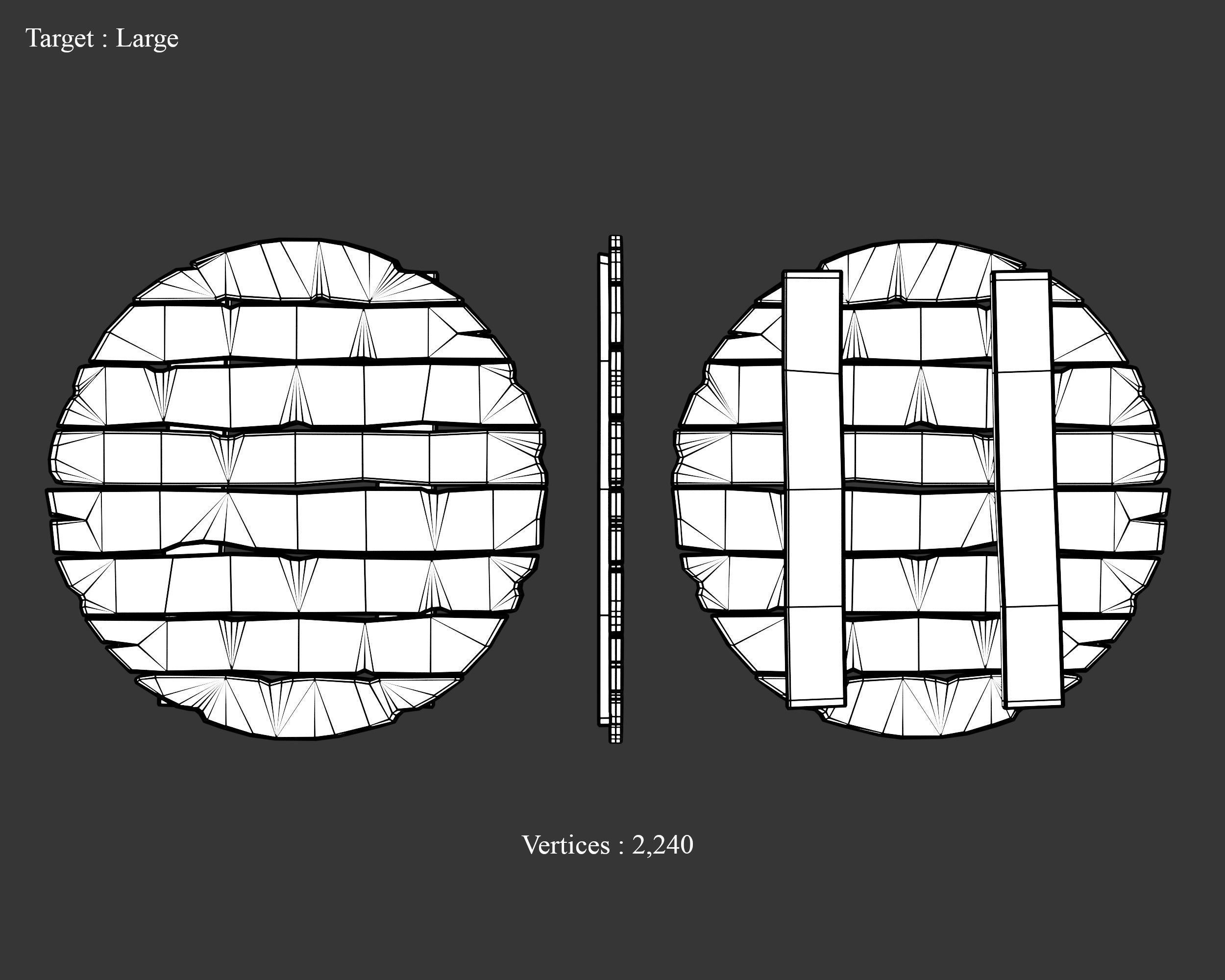Medieval Training Targets Wooden Low-poly 3D model_4