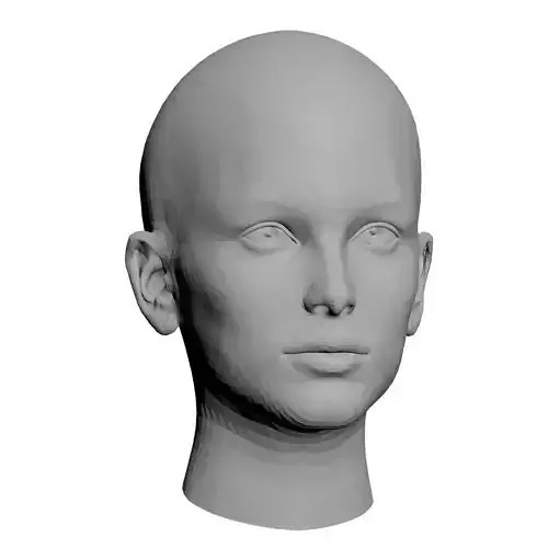 Base Female Head 3D print model