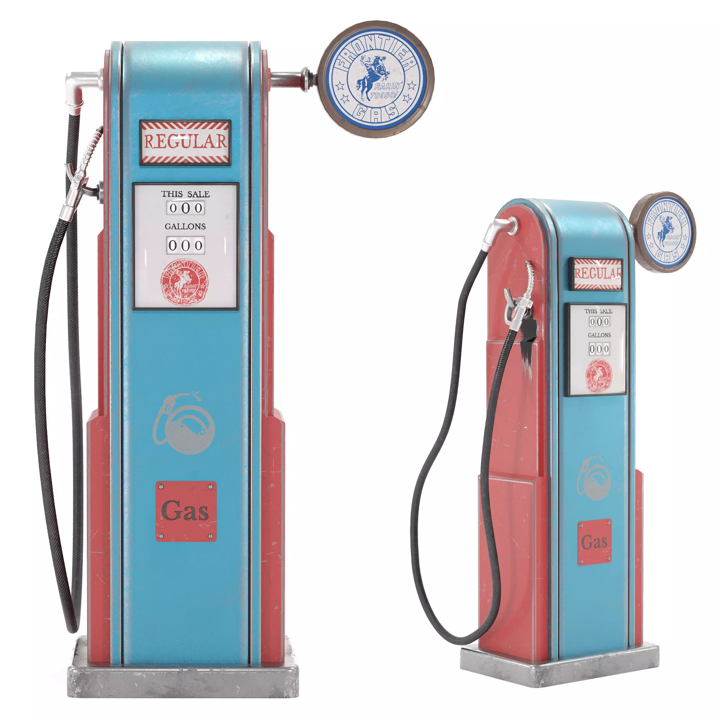 Frontier Gas Pump 3D model
