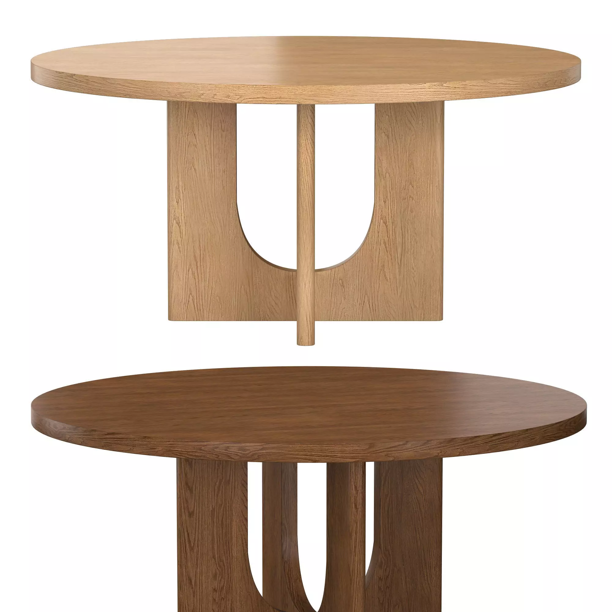 BRETON ROUND DINING TABLE 3D model_0
