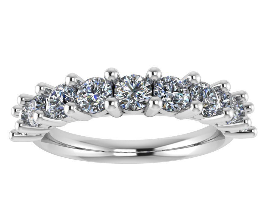 9-Stone diamond ring 2730 3D print model 3D print model_2