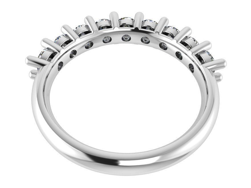 9-Stone diamond ring 2730 3D print model 3D print model_3