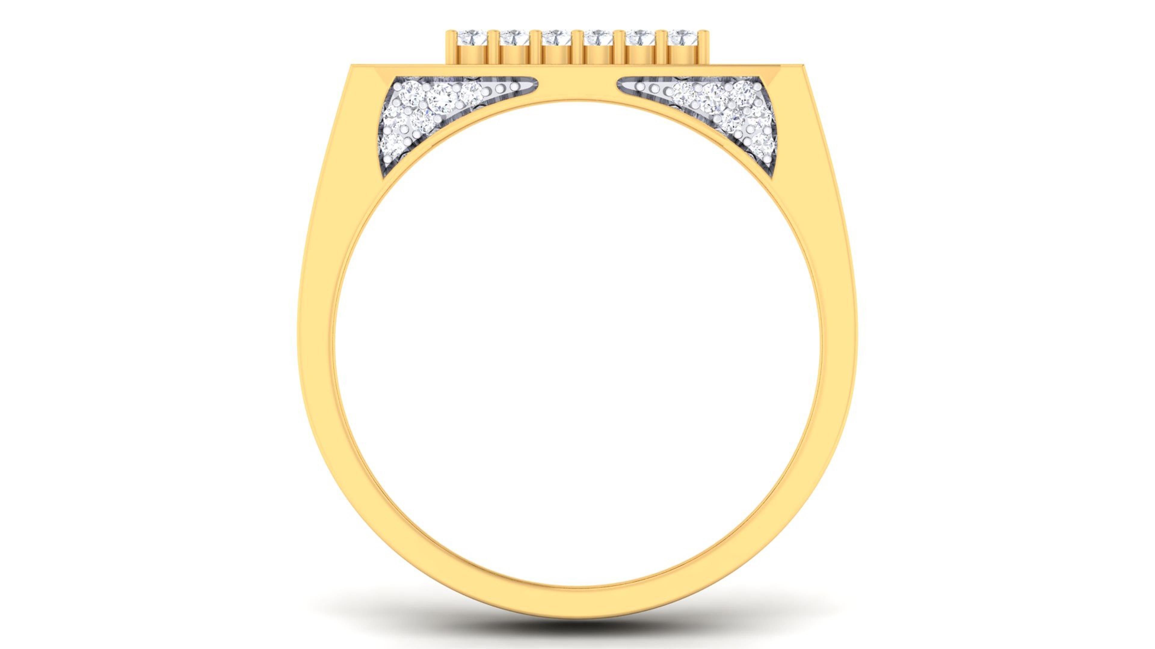 Solitaire Wedding Engagement Rings 3D print model_1