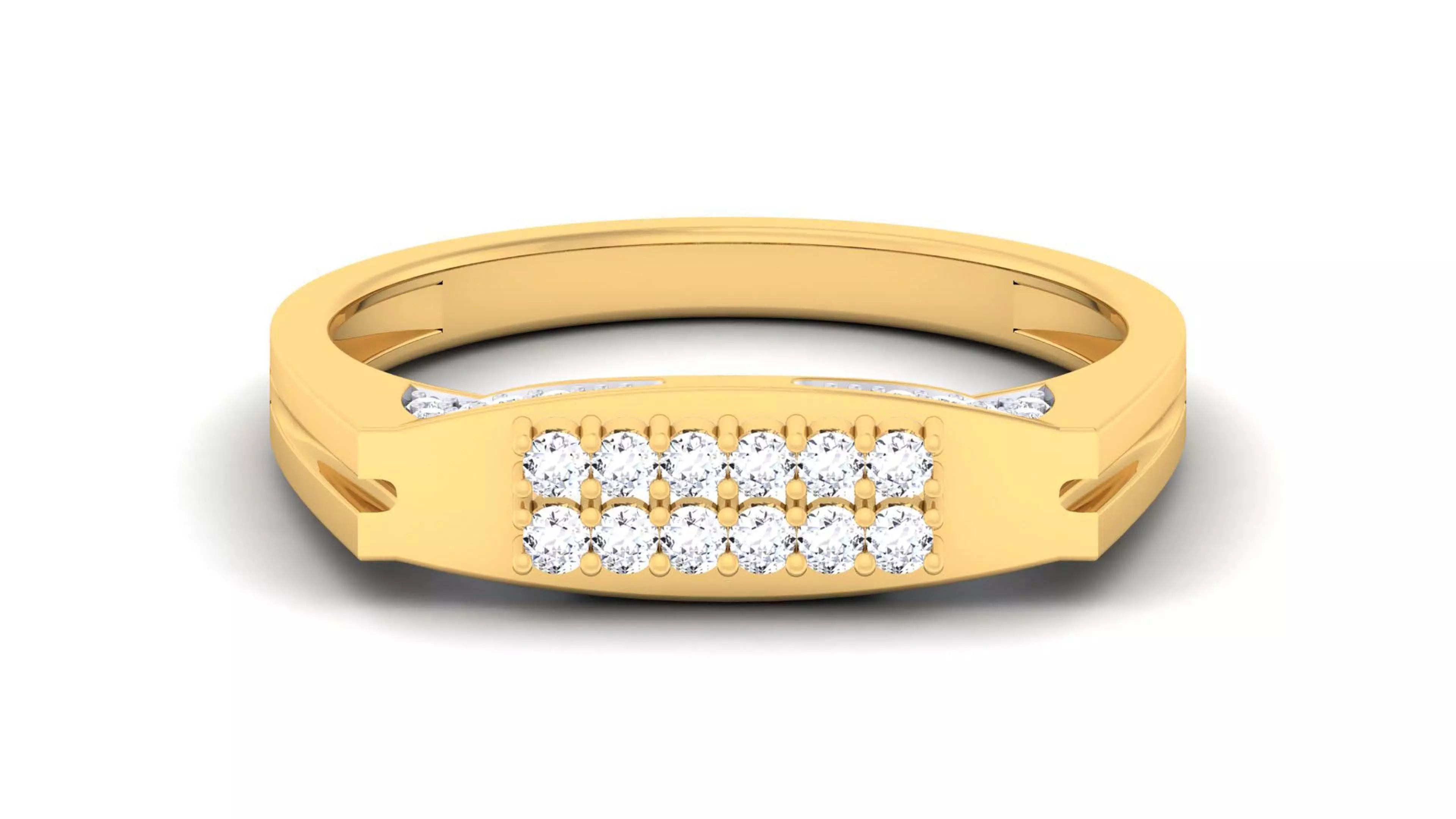 Solitaire Wedding Engagement Rings 3D print model_0