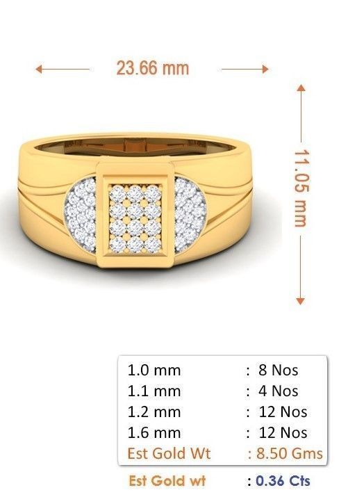 Solitaire Wedding Engagement Rings 3D print model_4