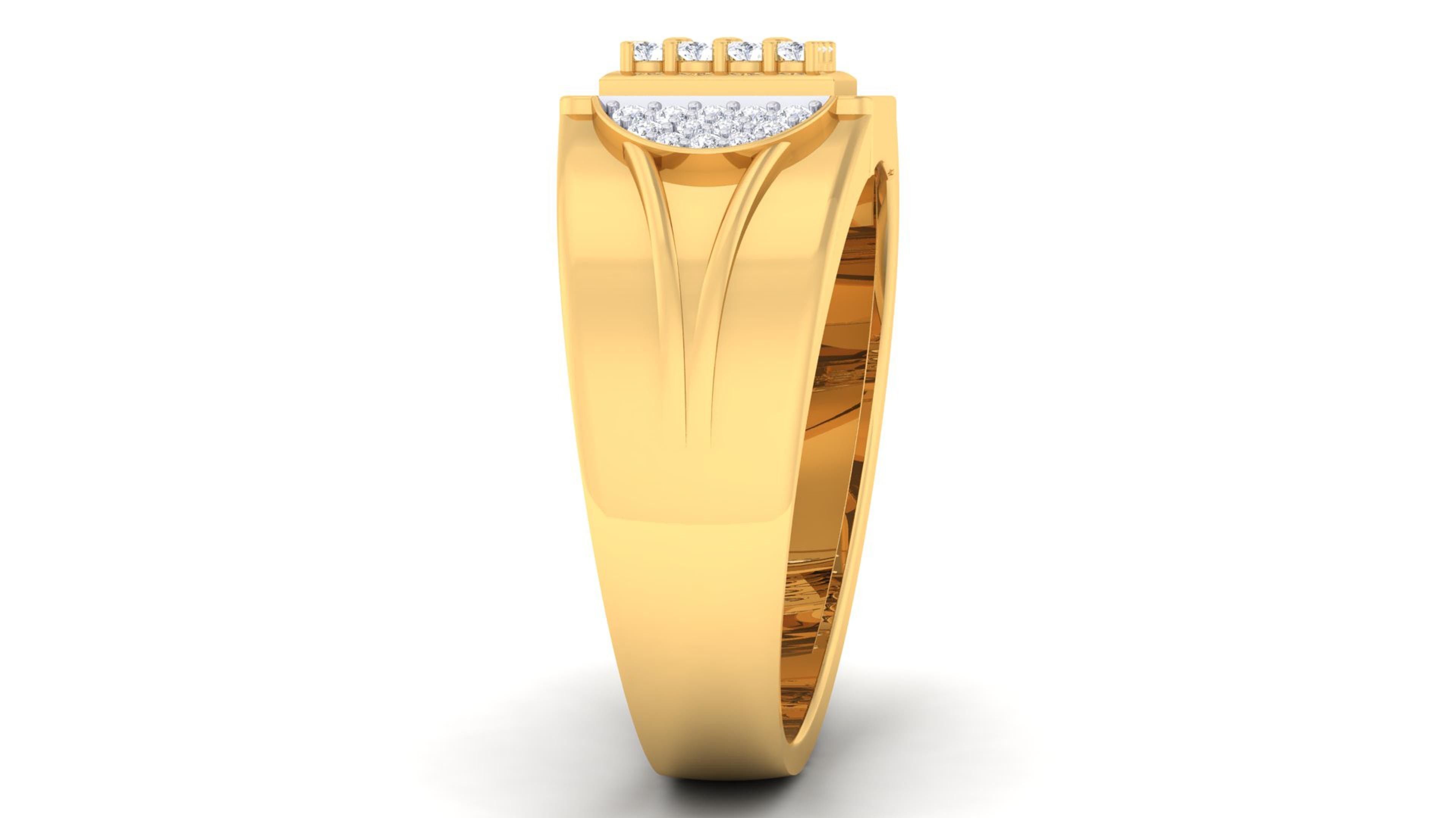 Solitaire Wedding Engagement Rings 3D print model_3