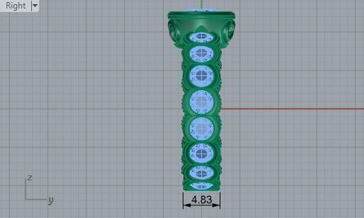 Round Diamond ring 2733 3D print model 3D print model_6