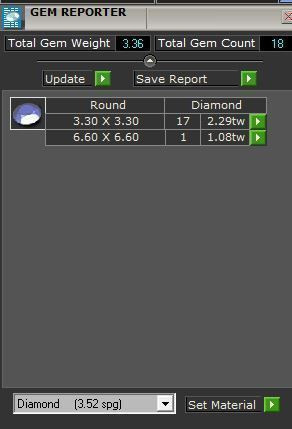 Round Diamond ring 2733 3D print model 3D print model_8