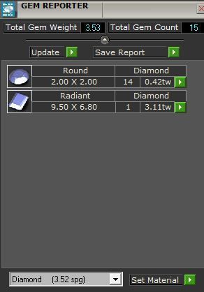 Big Square diamond ring 2735 3D print model 3D print model_8
