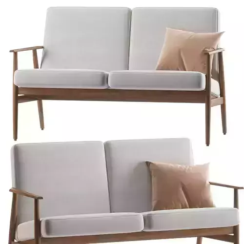 H Lis Fox Two Seater Sofa
