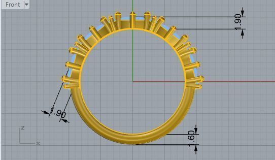 Round ring 2739 3D print model 3D print model_5