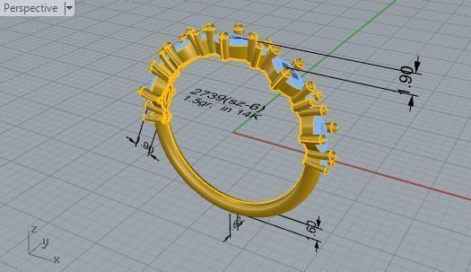 Round ring 2739 3D print model 3D print model_7