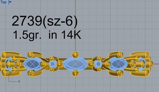 Round ring 2739 3D print model 3D print model_4