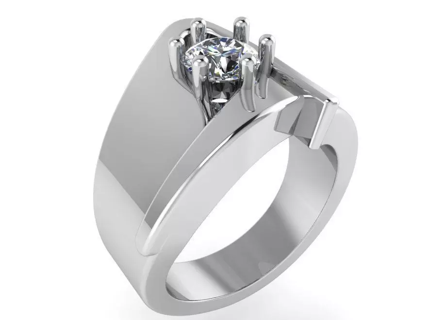 Thick ring 2740 3D print model 3D print model_0