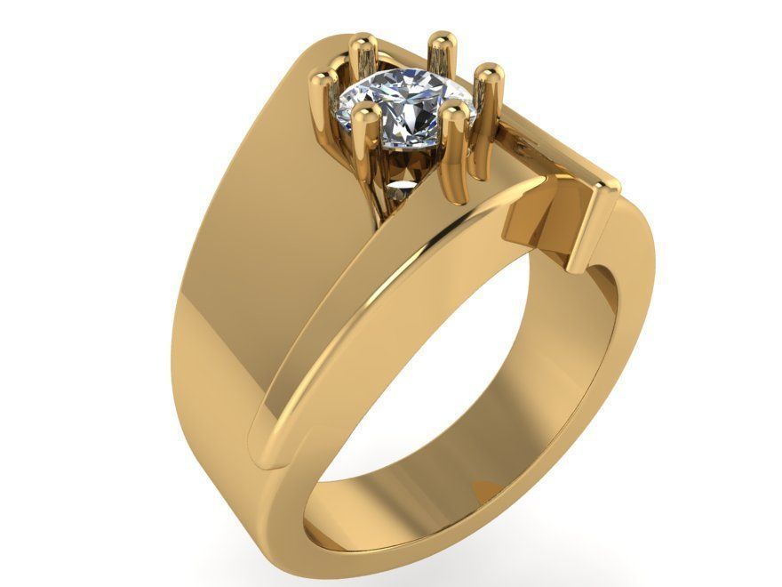 Thick ring 2740 3D print model 3D print model_1