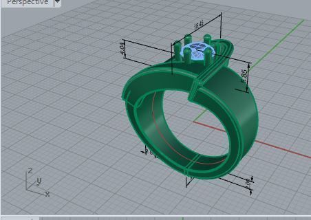 Thick ring 2740 3D print model 3D print model_7